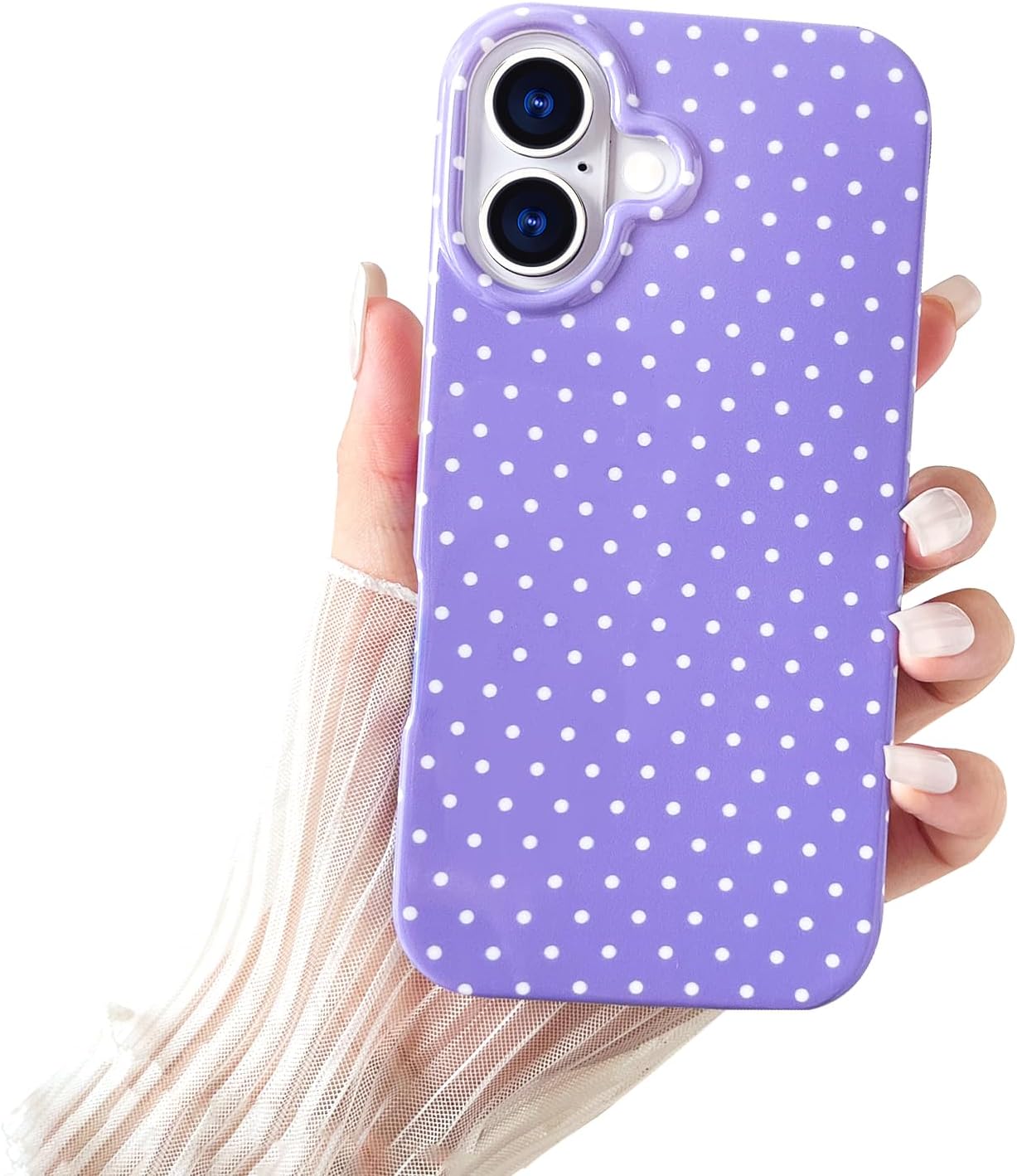 iPhone 17 Pro Max Cute Polka Dot Beautiful and Stylish Shockproof Protective Case