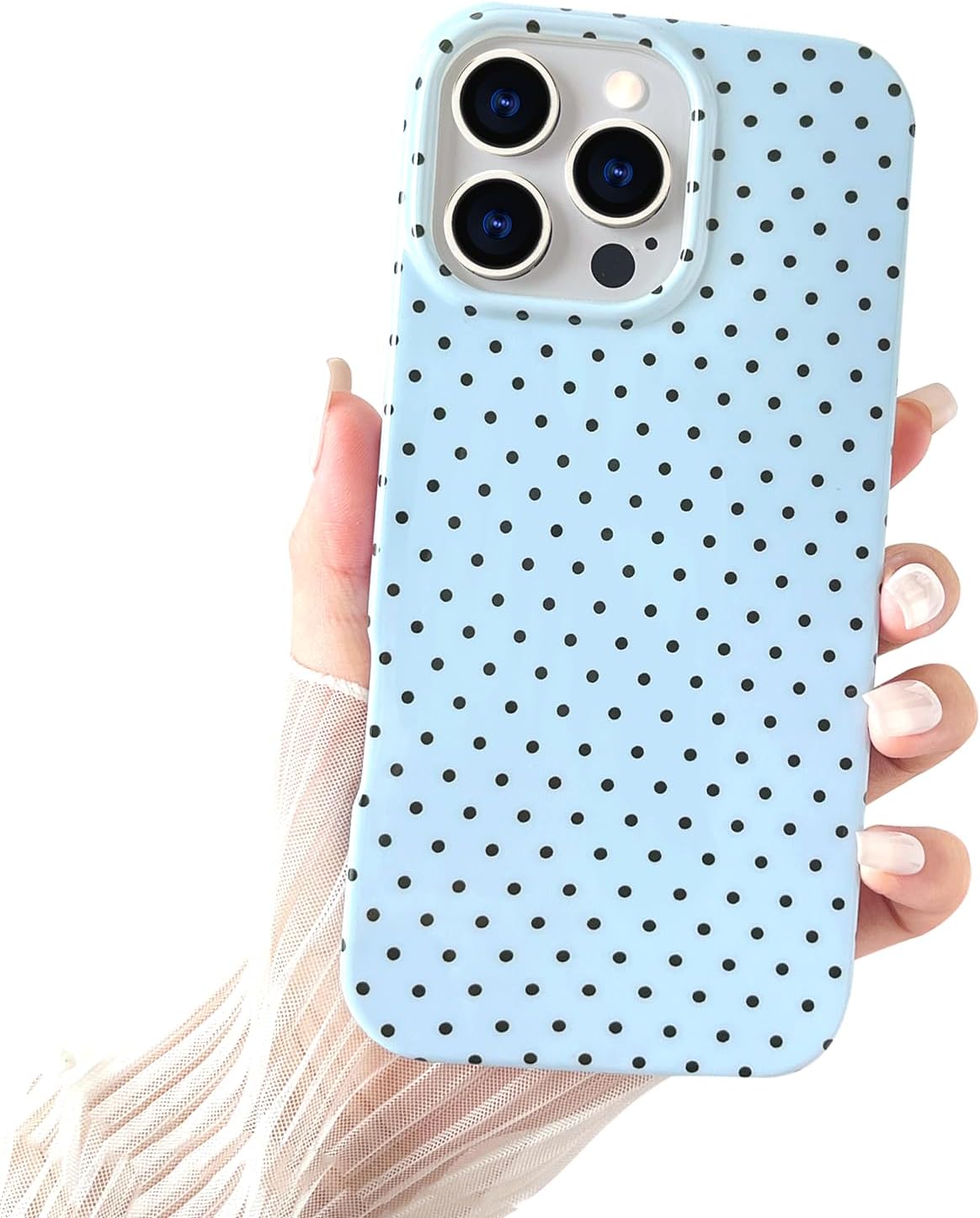 iPhone 17 Pro Max Cute Polka Dot Beautiful and Stylish Shockproof Protective Case