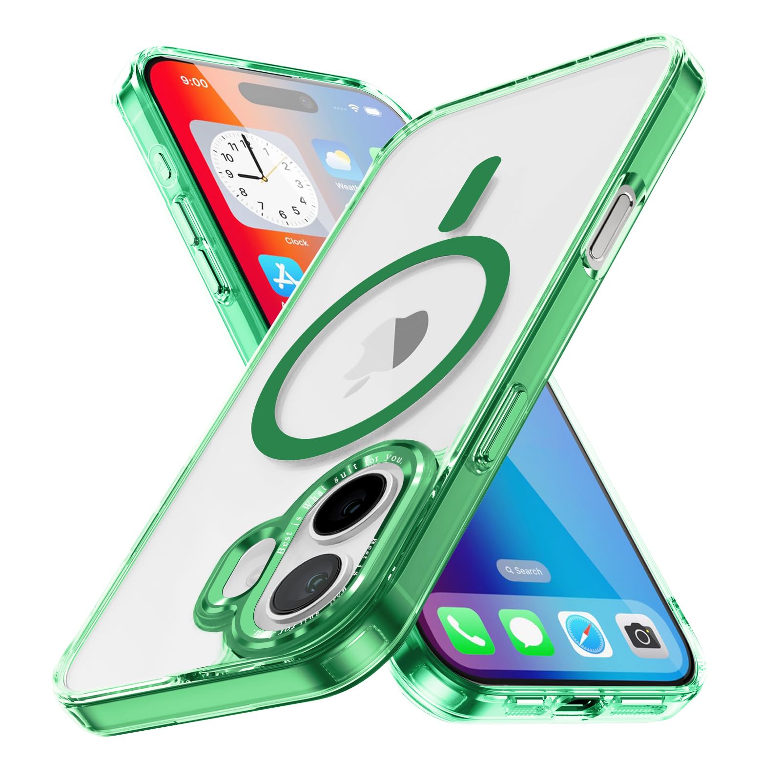 Magnetic Case for Apple iPhone 17 Pro Max Transparent Rugged Shockproof