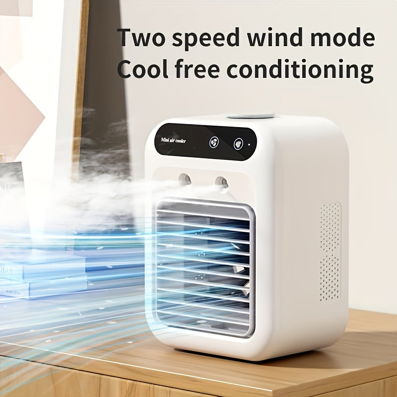 Lightweight and Portable Compact Desktop Design That Saves Space, Supports USB Charging, Perfect for Personal Use at Home, Office or During Travel and for Heat Dissipation