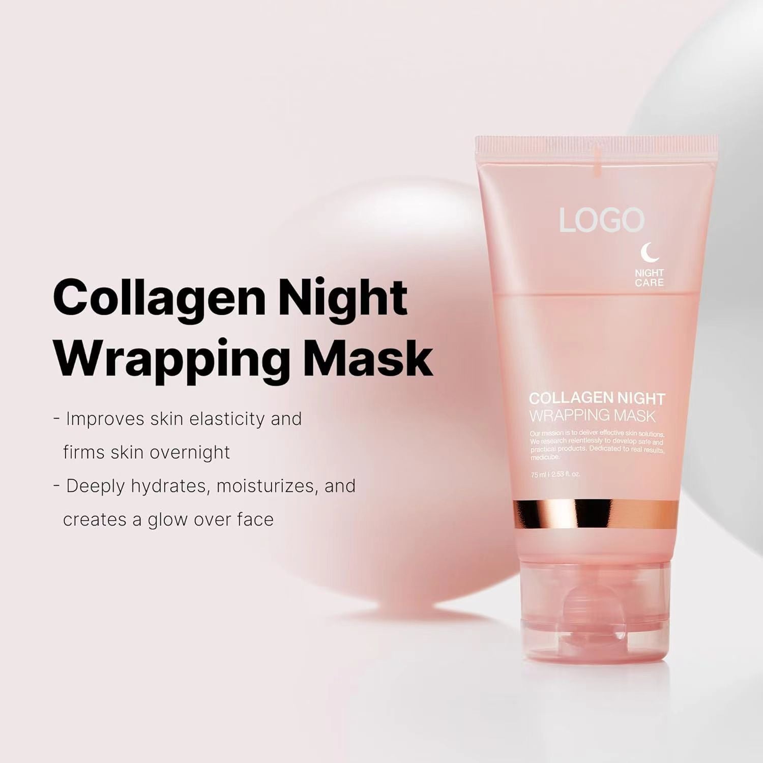 Collagen peel-off mask smearable deep cleansing