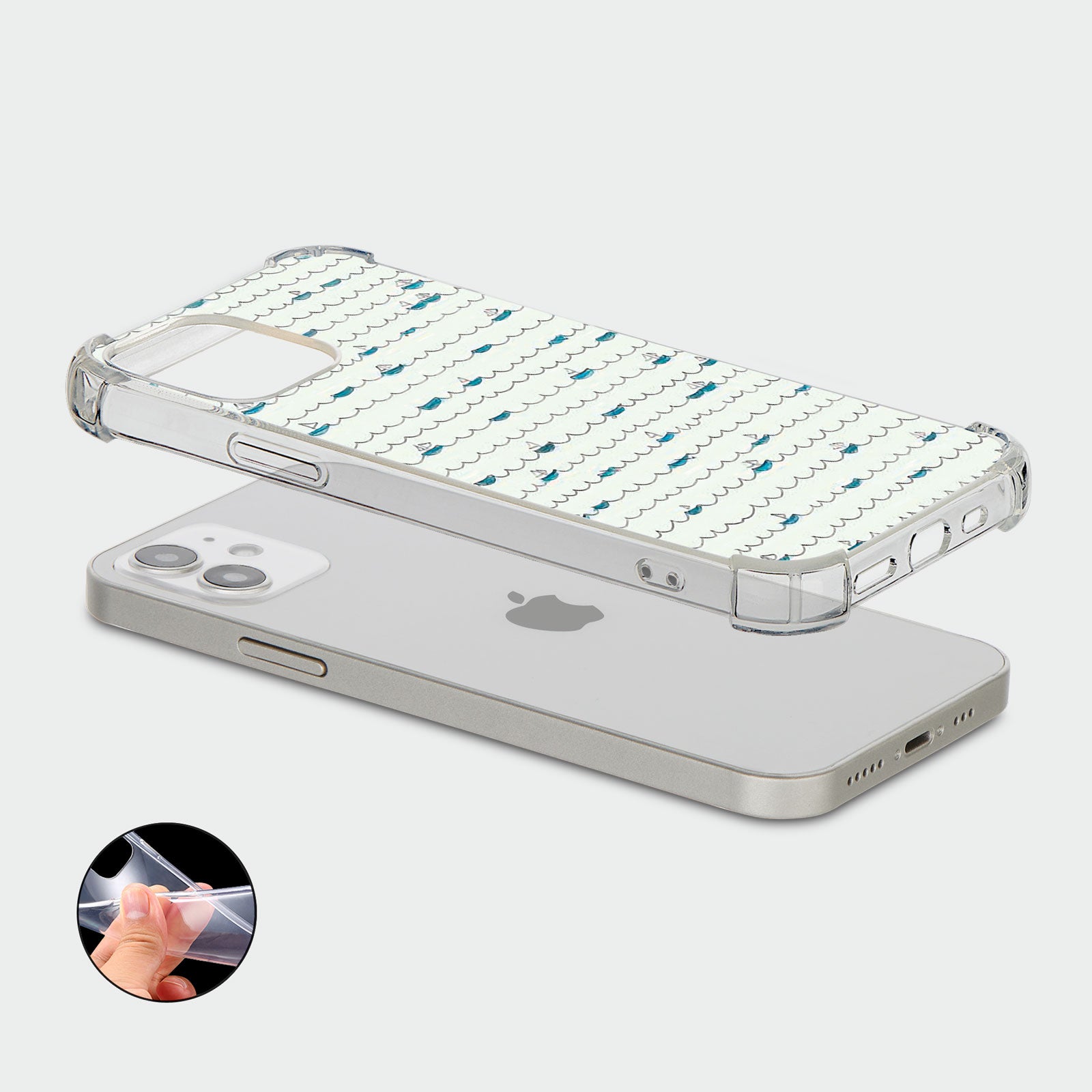 Case for iPhone 15 14 13 12 11 Se 8 Pro Shockproof Anchor Sea Beach