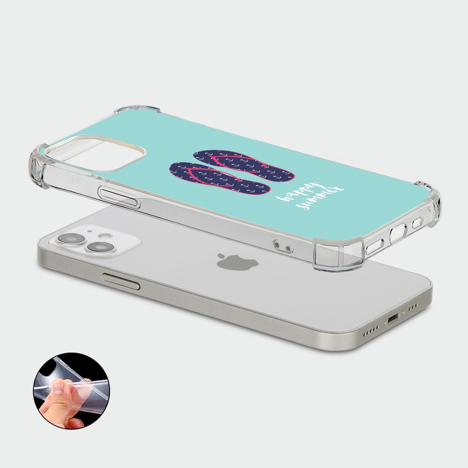 Case for iPhone 15 14 13 12 11 Se 8 Pro Shockproof Anchor Sea Beach