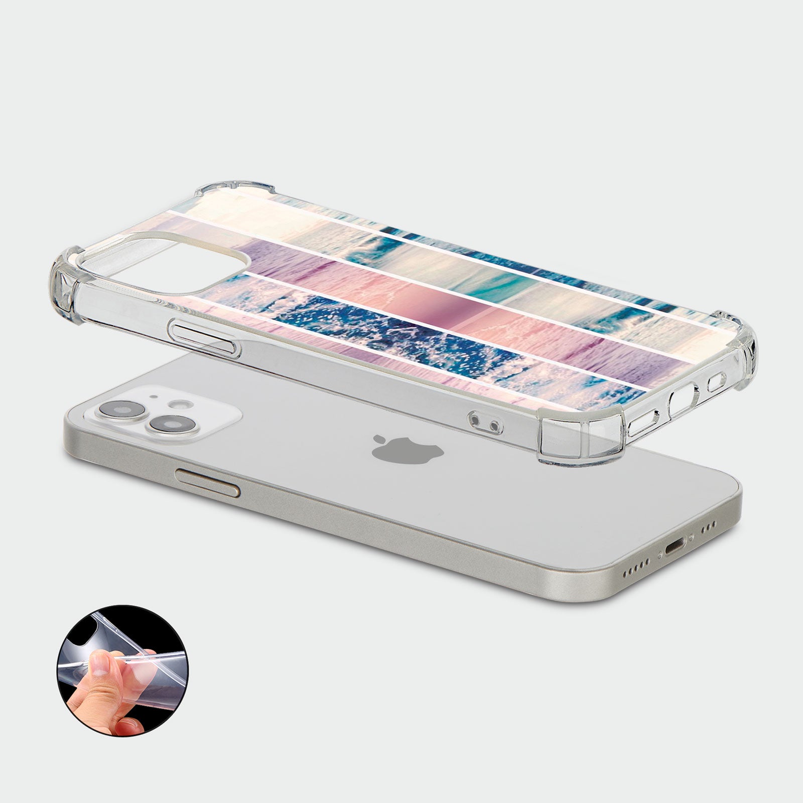 Case for iPhone 15 14 13 12 11 Se 8 Pro Shockproof Anchor Sea Beach