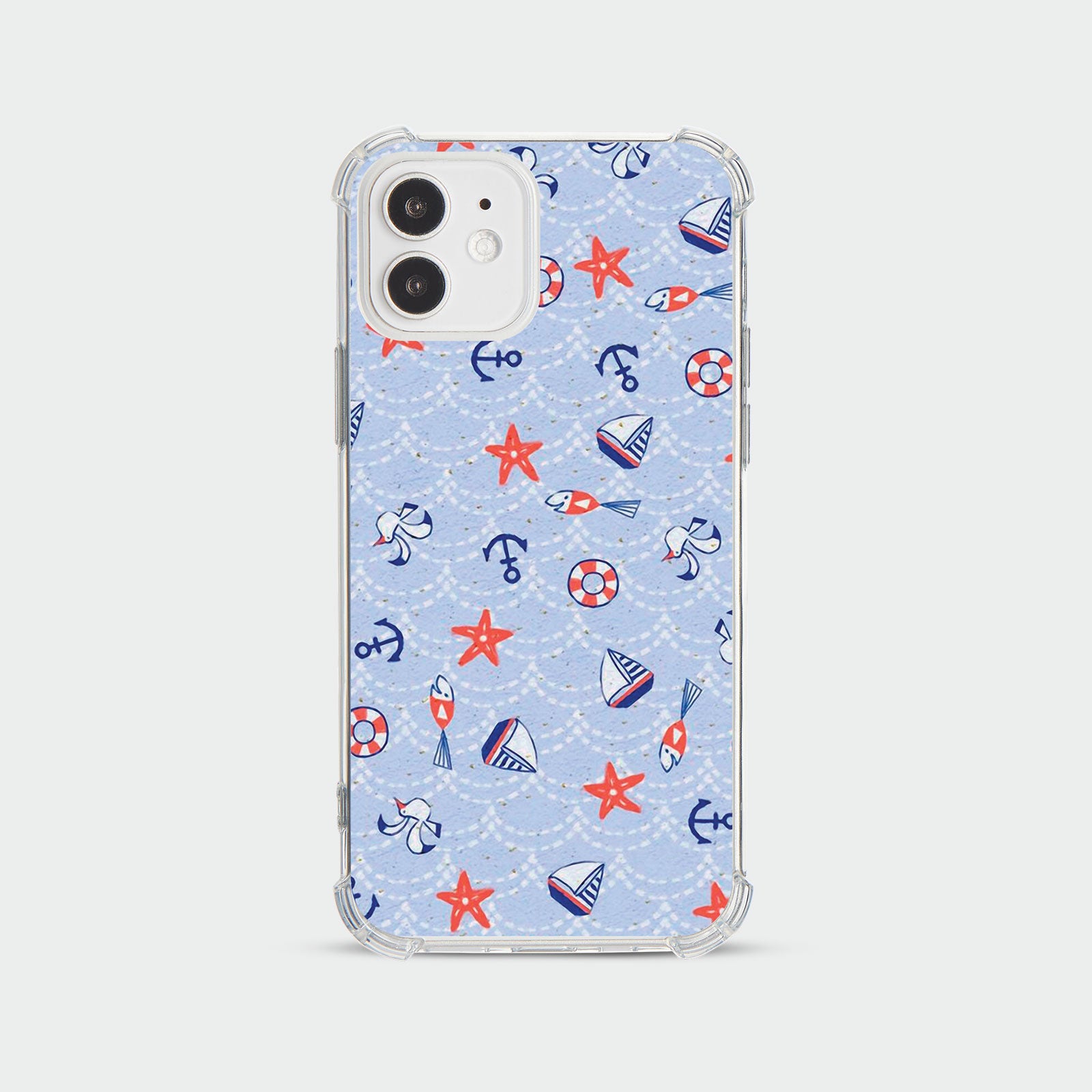 Case for iPhone 15 14 13 12 11 Se 8 Pro Shockproof Anchor Sea Beach
