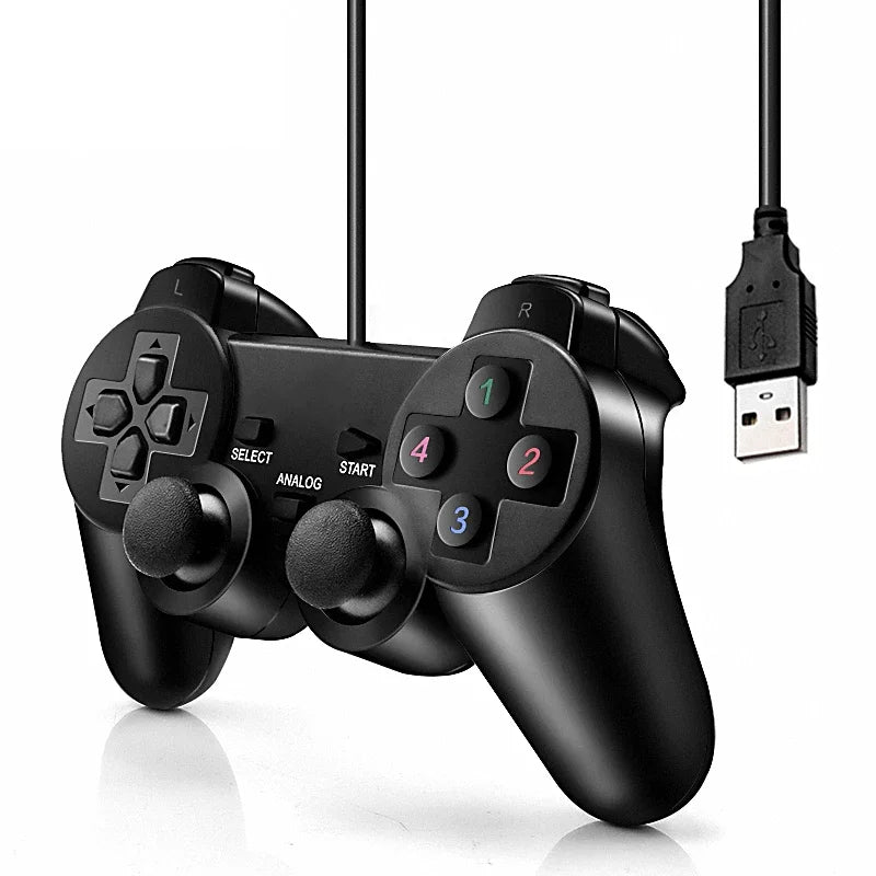USB Wired PC Game Controller Gamepad For WinXP/Win7/Win8/Win10