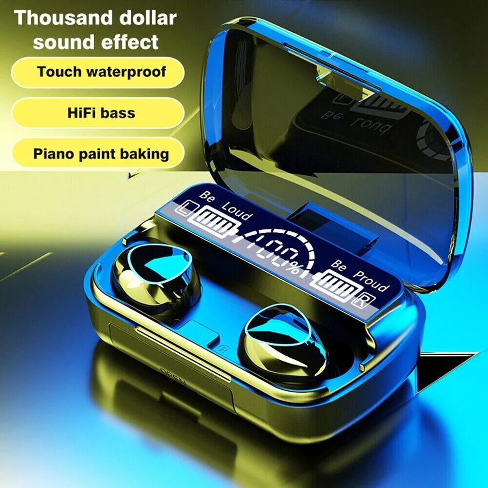 Wireless Earbuds Bluetooth 5.3 Earbuds HD Stereo Noise Cancelling Earphones in Ear with Mic IPX7 Waterproof Headset for Sports