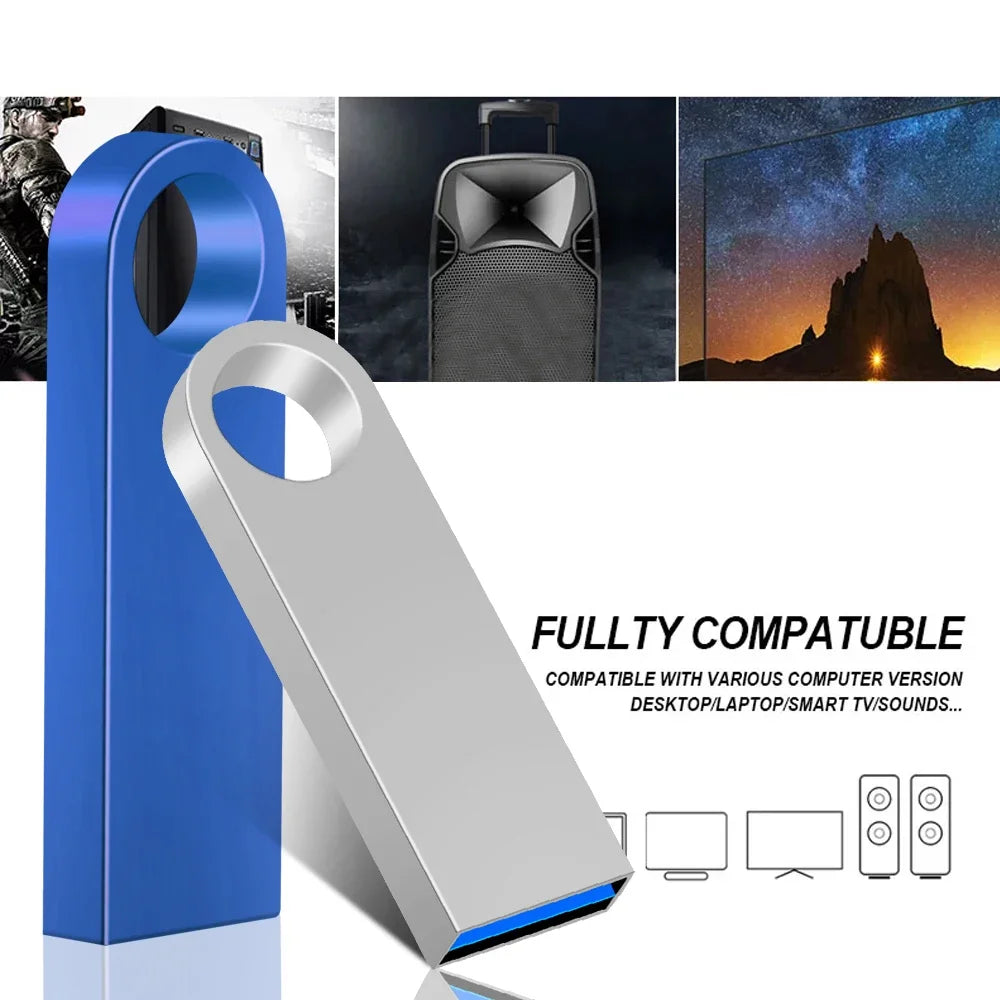 Hot Sale Metal 3.0 USB Flash Drive 128GB Pen Drive 8GB 16GB 32GB 64GB USB Stick 3. 0 Flash Drive High Speed Pendrive