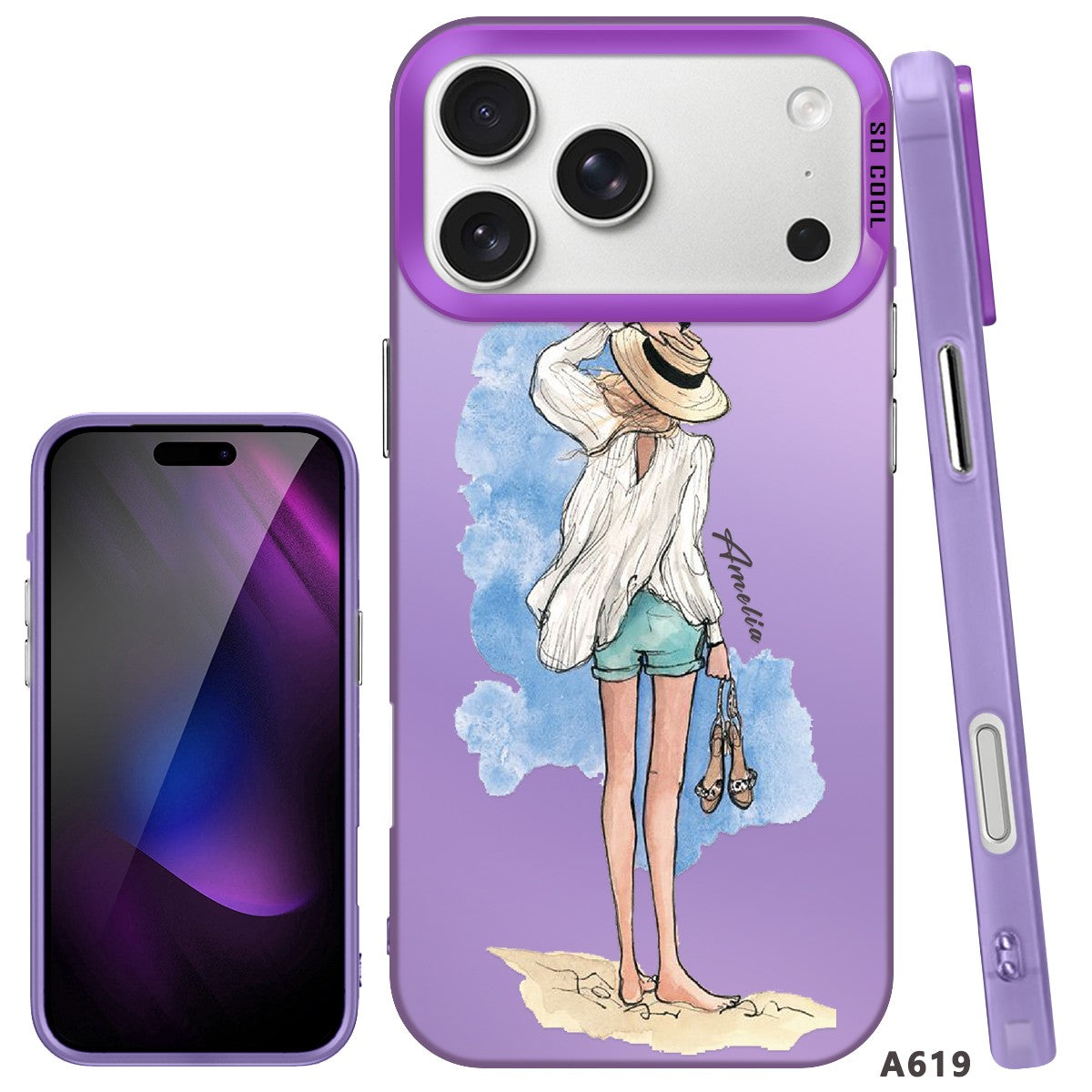 IPhone Case For iPhone 16 Pro 14 15 Pro Max 17e Customized Fashion Girls Cover