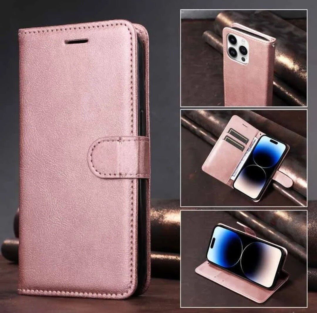 Case For iPhone 17 Pro Max 17e 15Pro 14 13 12 11Pro XR SE 16 Leather Flip Wallet