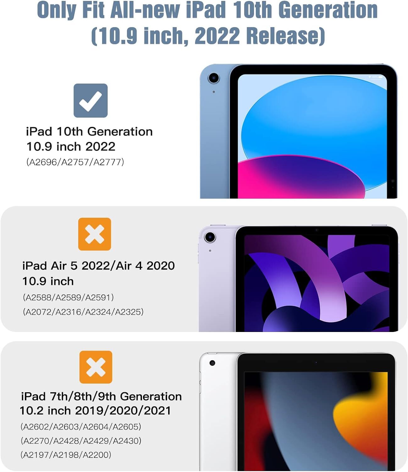 Leather Magnetic Smart Case for Apple iPad