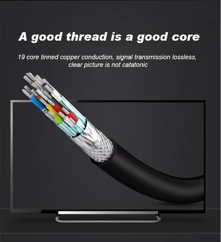 HDMI Cable 2.0 HD 4K 2160P 3D HDTV 1080P 2160P FAST HIGH SPEED GOLD PLATED