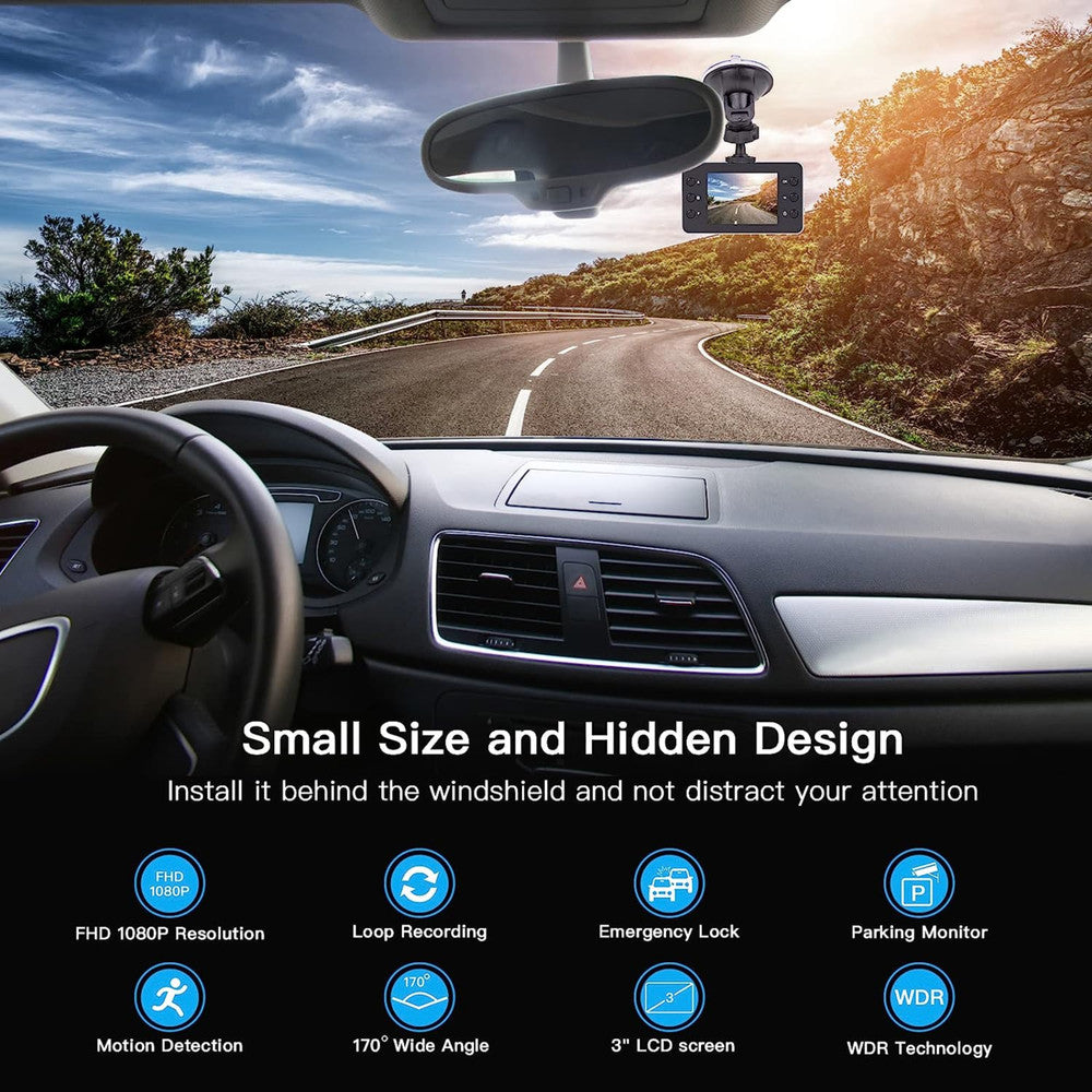 Night Vision Mini Dash Cam 1080p Full HD Driving Recorder Video Camera  Car