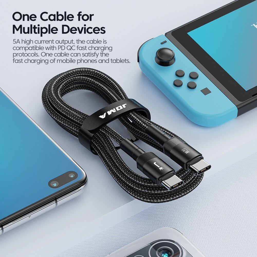 USB C to Type C Cable 3A 60W Fast Charger Braided Long Lead 0.25M 1M 2M 3M