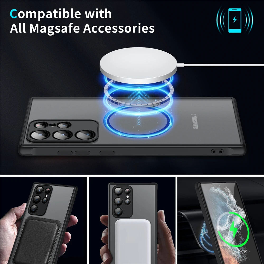 Shock Proof Magnetic Phone Case For Samsung S Models