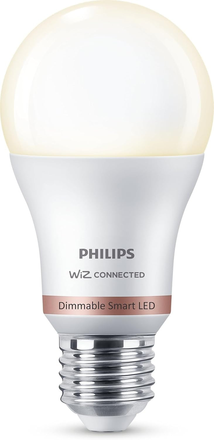 Philips Wiz Connected E27 Screw Cap Warm White Alexa Google - 2 Pack