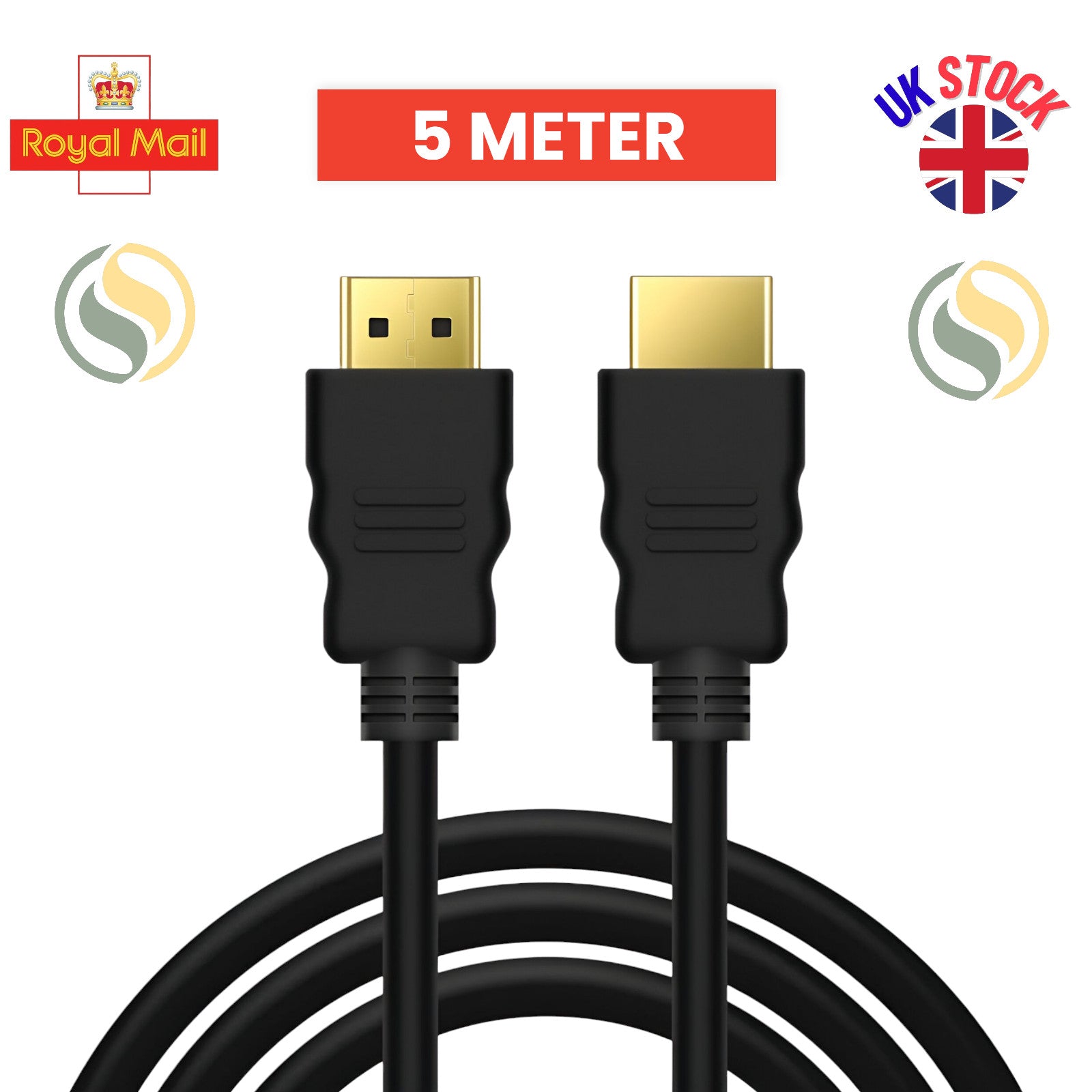 4K HDMI Cable 2.0 UltraHD High Speed 2160p 0.5m/1m/2m/3m/5m/10m/15m Premium Lead