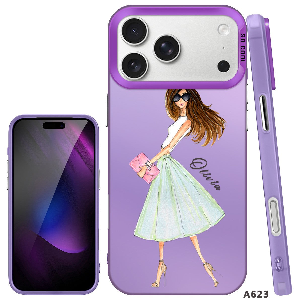 IPhone Case For iPhone 16 Pro 14 15 Pro Max 17e Customized Fashion Girls Cover