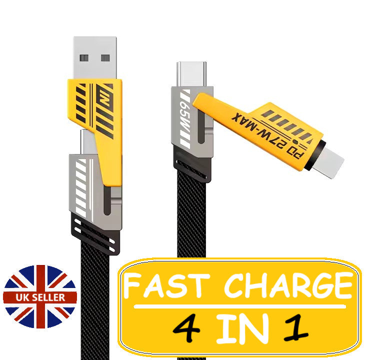 4 in 1 Multi USB  Charging Cable Cord For iPhone Samsung