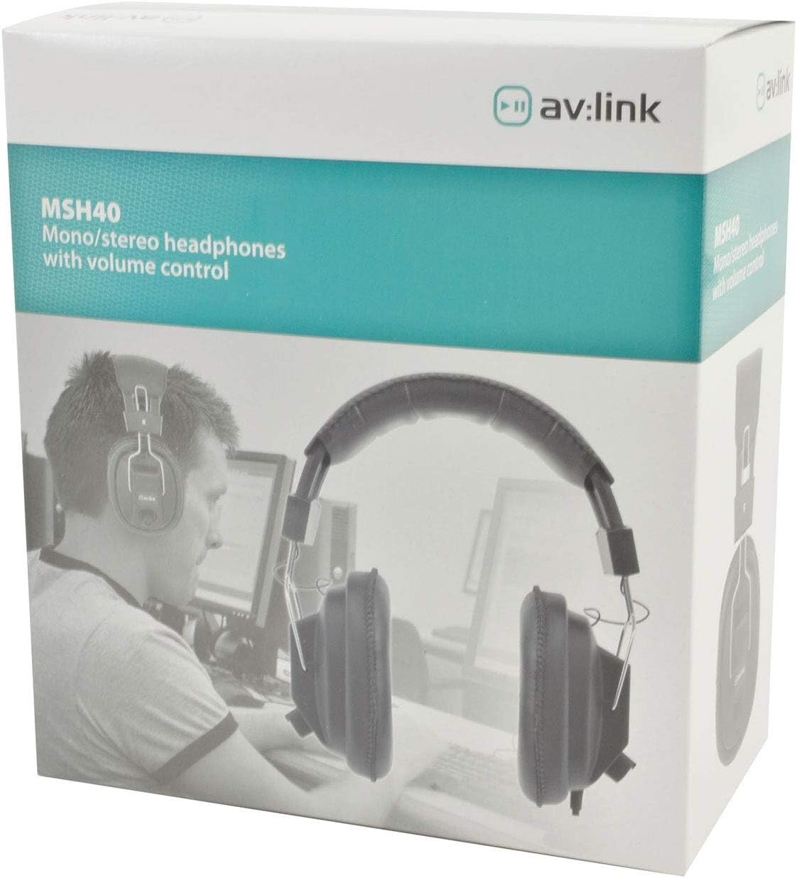 Mono Stereo Full Sized Hifi Padded Audio Over Ear Headphones with Volume Control