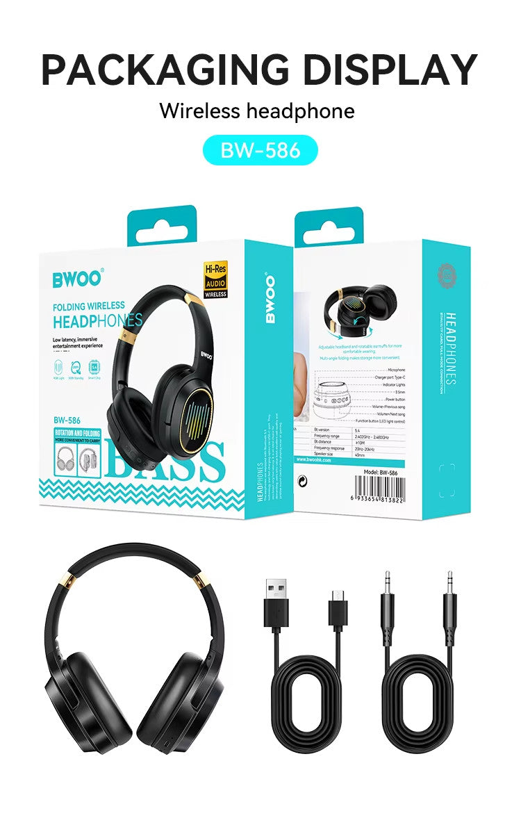 TWS Wireless Bluetooth 5.4 Headphones