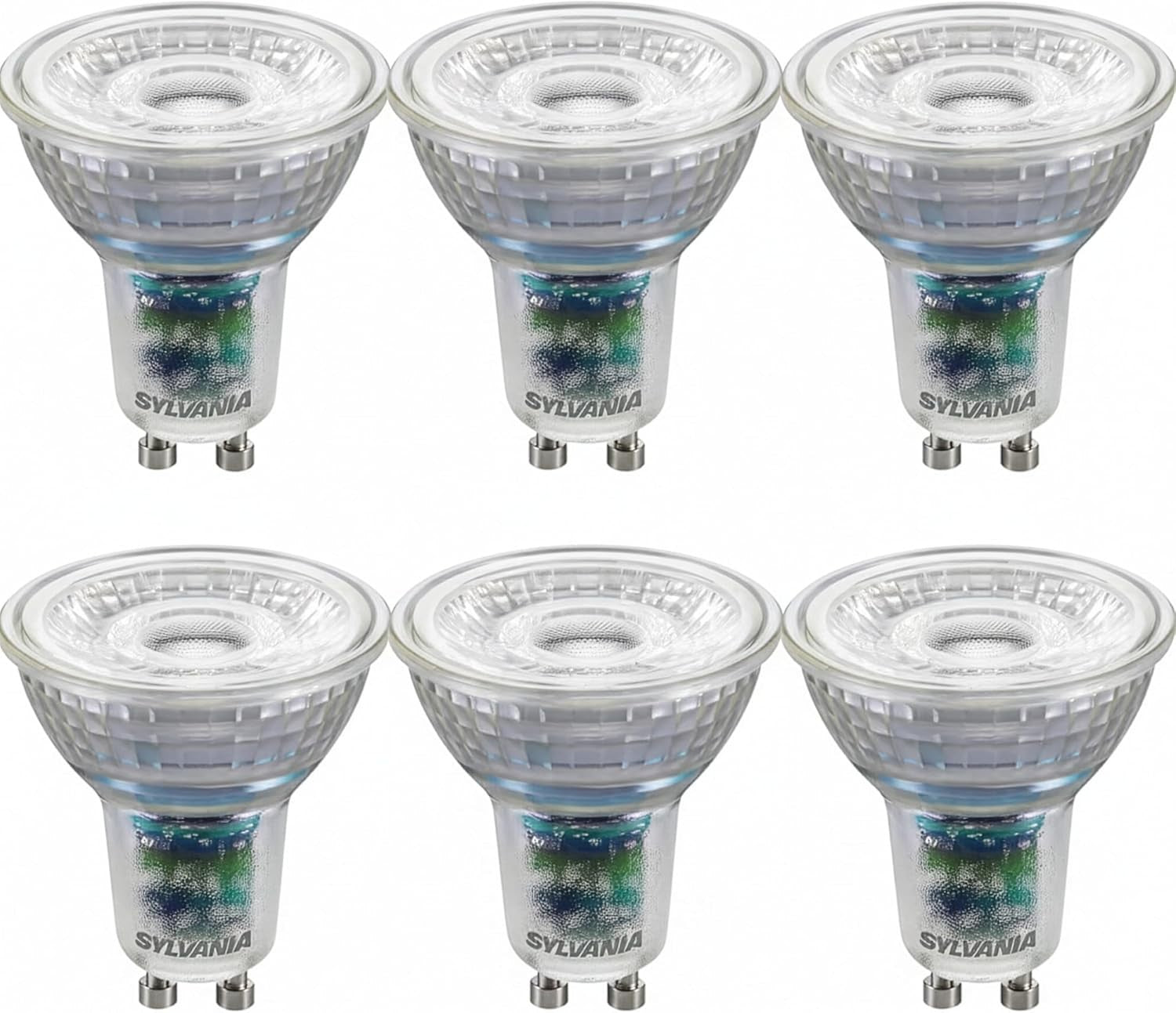 GU10 Dimmable LED Bulb 2.2W 350 Lumens Warm White Energy Rating B - 6 Pack