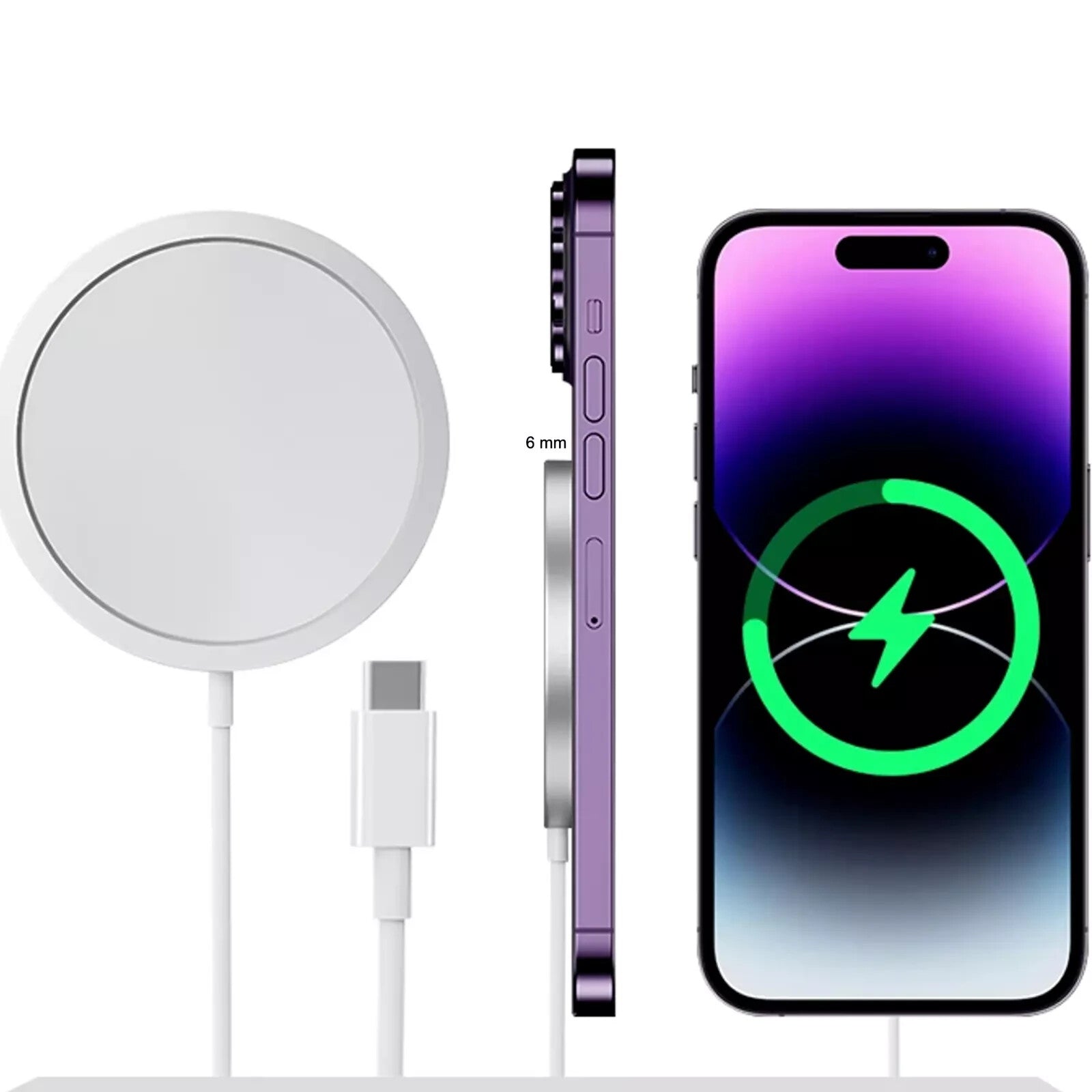 15W Fast Wireless Charger For Apple iPhone 17 16 15 14 13 12 Pro