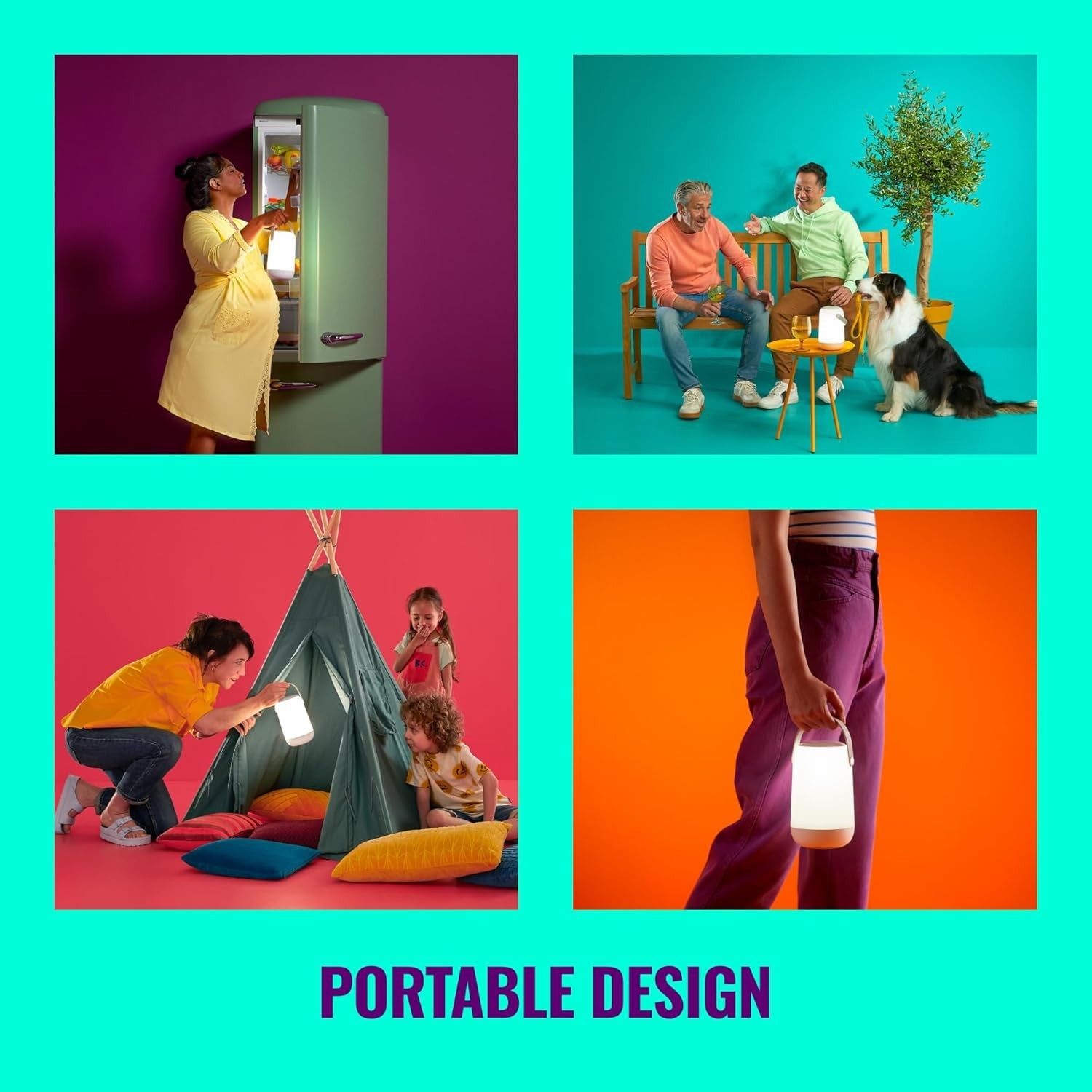 WiZ Mobile Colour Smart LED Table Lamp WiFi App Control Indoor UK Plug