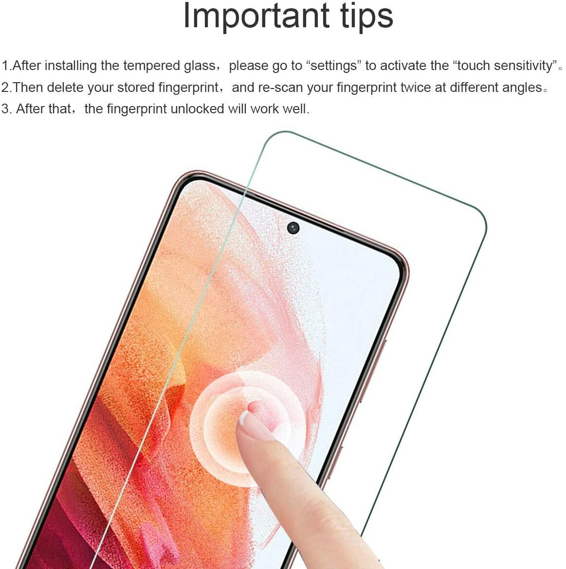 Samsung Galaxy S21 5G S21 Plus S21 Ultra Tempered Glass Screen Protector