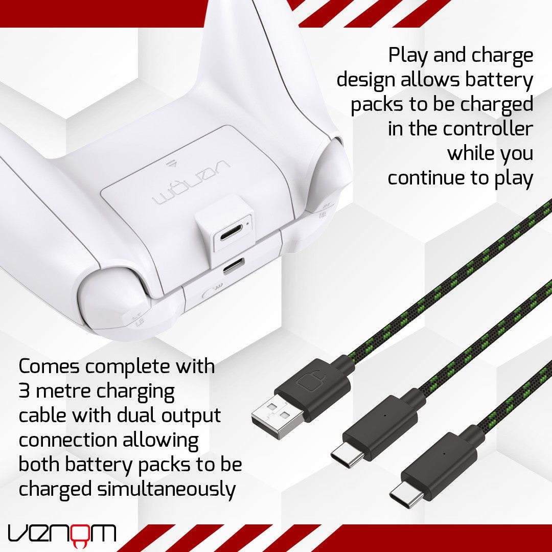 Xbox Rechargeable Battery Pack Twin Set for Xbox Series X Series S Xbox One