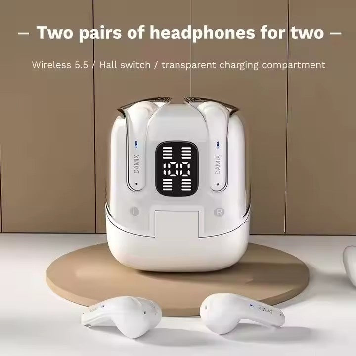 TWS Wireless Earbuds Bluetooth 5.5 Earphones 4 ENC Mics IP7 For Android & iPhone