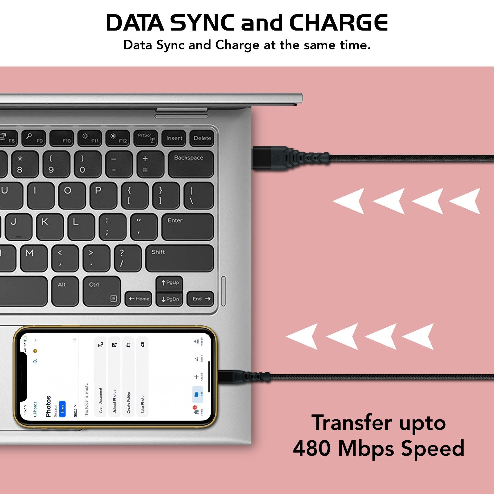 Heavy Duty Braided Long USB Fast Charger Cable For iPhone 14 Pro Max 13 12 11 XS