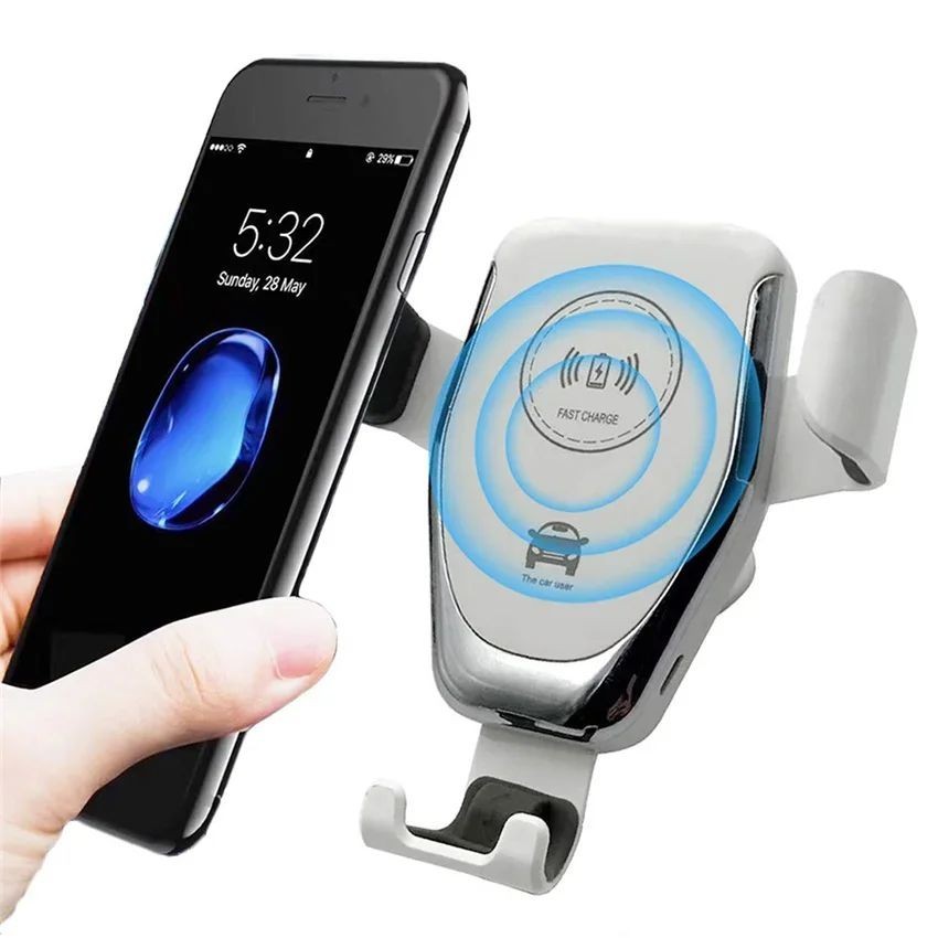 Wireless Car Fast Charging Automatic Clamping 30W Mount Phone Holder