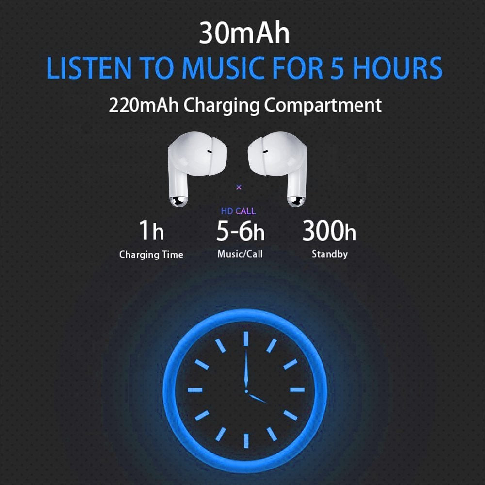 TWS Wireless Bluetooth Earphones Air In-Ear Pods Buds for iphone Samsung Android