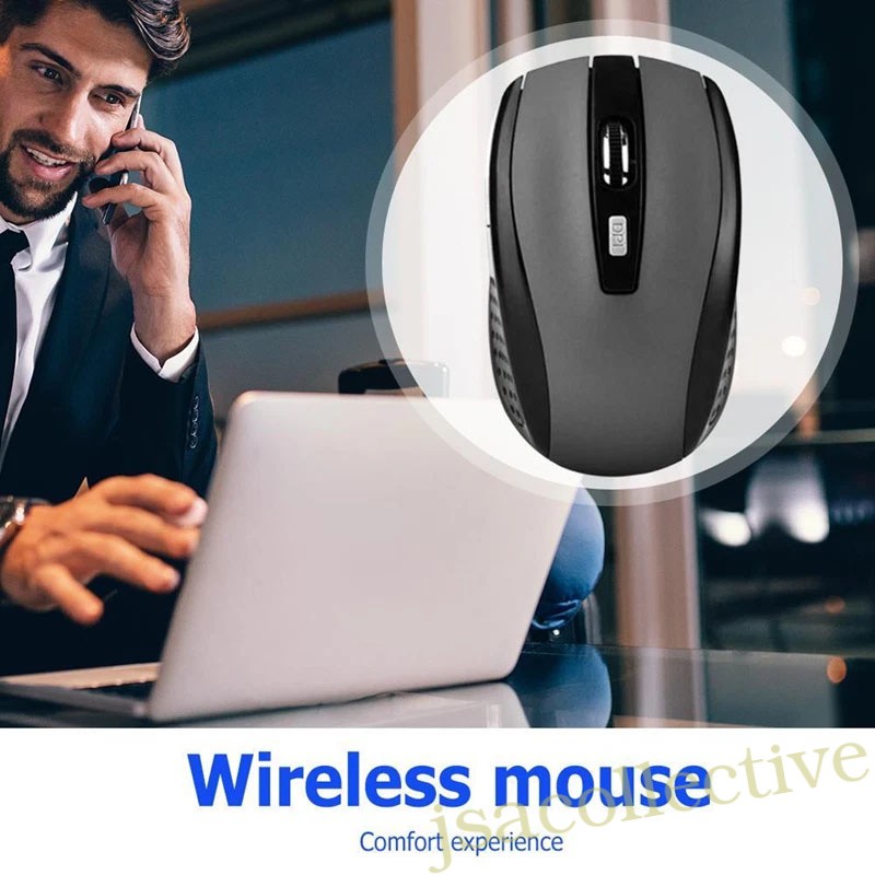 Wireless Mouse For Laptop Cordless 2.4ghZ USB