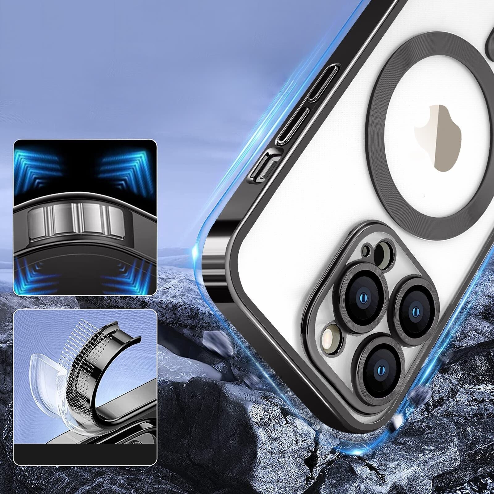 Case For iPhone 16 Pro Max 14 13 12 15 17 Pro 17E 16 Shockproof Magsafe Magnetic
