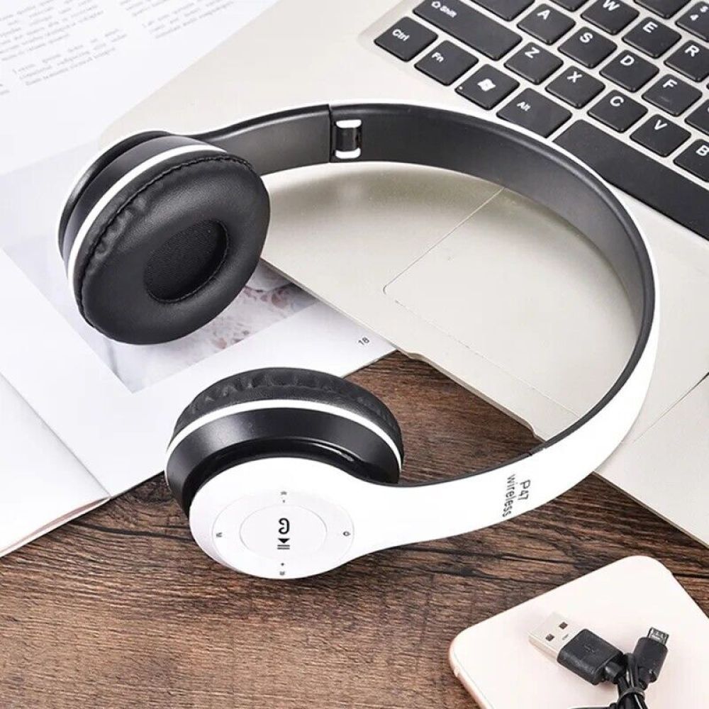 P47 Wireless Bluetooth Headphones with Noise Cancelling Over-Ear Earphones 5.1