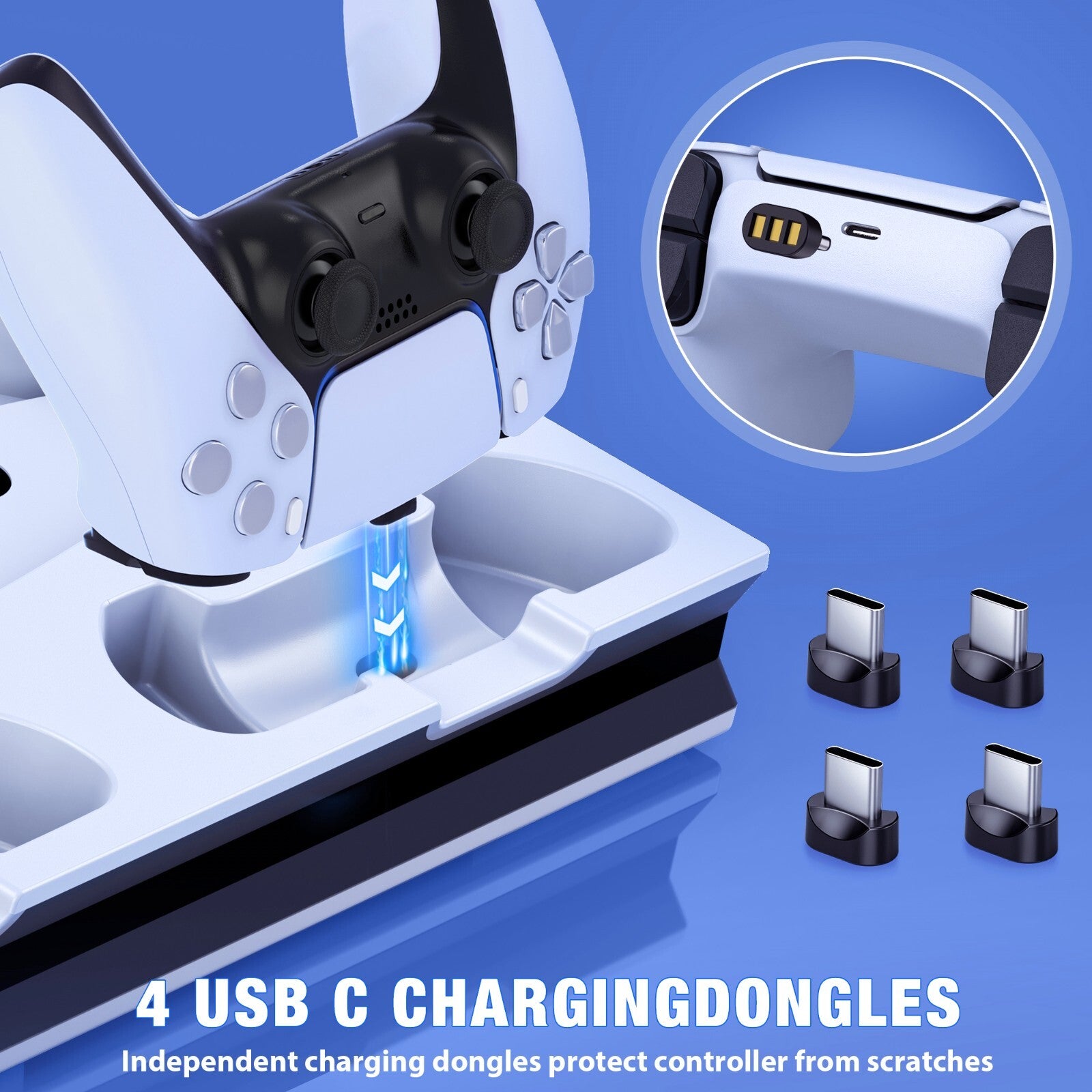 PS5 Stand and Cooling Station with Controller Charging Station