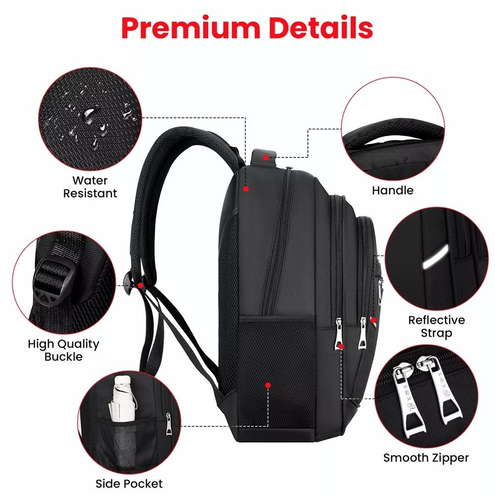 Laptop Backpack Waterproof Large Briefcase Rucksack Travel School Bag