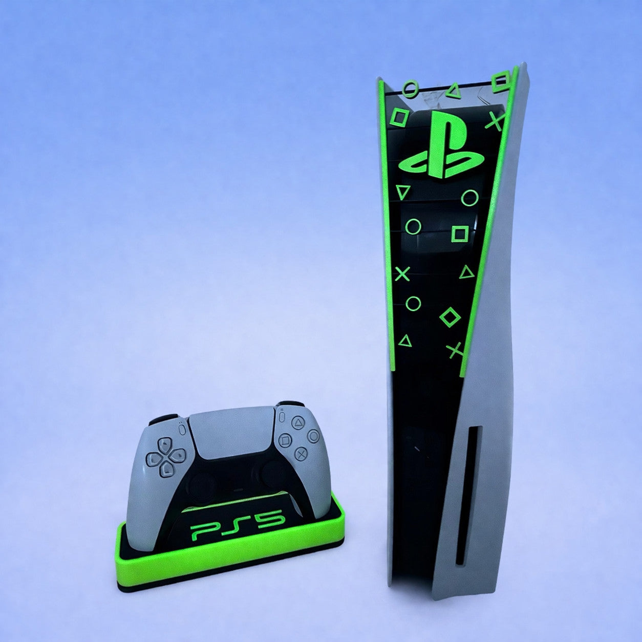 PS5 Controller Stand & Faceplate Glow In Dark