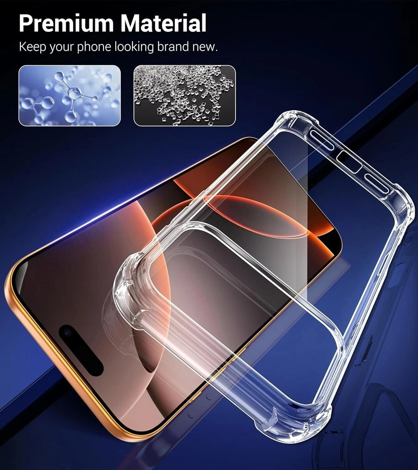 Case for iPhone 17 Clear Shockproof Case Phone Cover