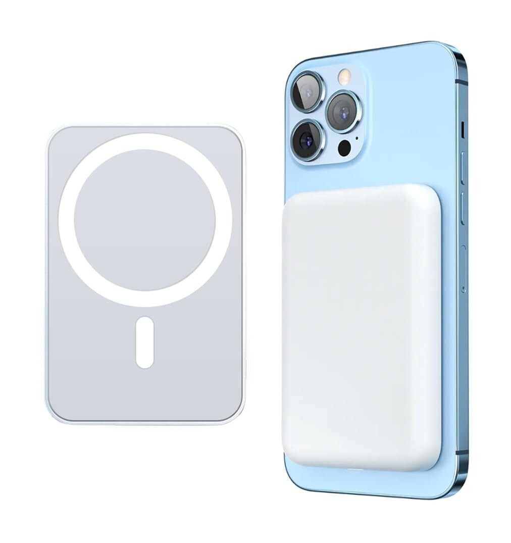900000mAh Power Bank Magnetic Battery USB Pack Wireless Fast Charger for iPhone