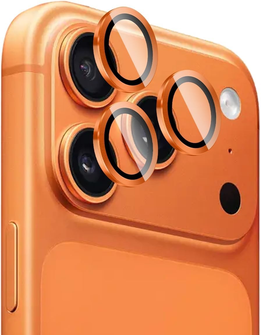 Camera LensGlass Protector Metal Ring for iPhone 17 Pro 14Pro 15Pro 16Pro 17E 13