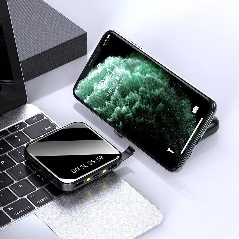 9000000mAh Power Bank Portable Fast Charger Battery USB Pack 2 for Mobile Phone.