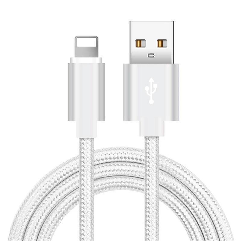 For iPhone Charger Cable Heavy Duty Braided USB Charging Lead Data Sync 1M 2M 3M