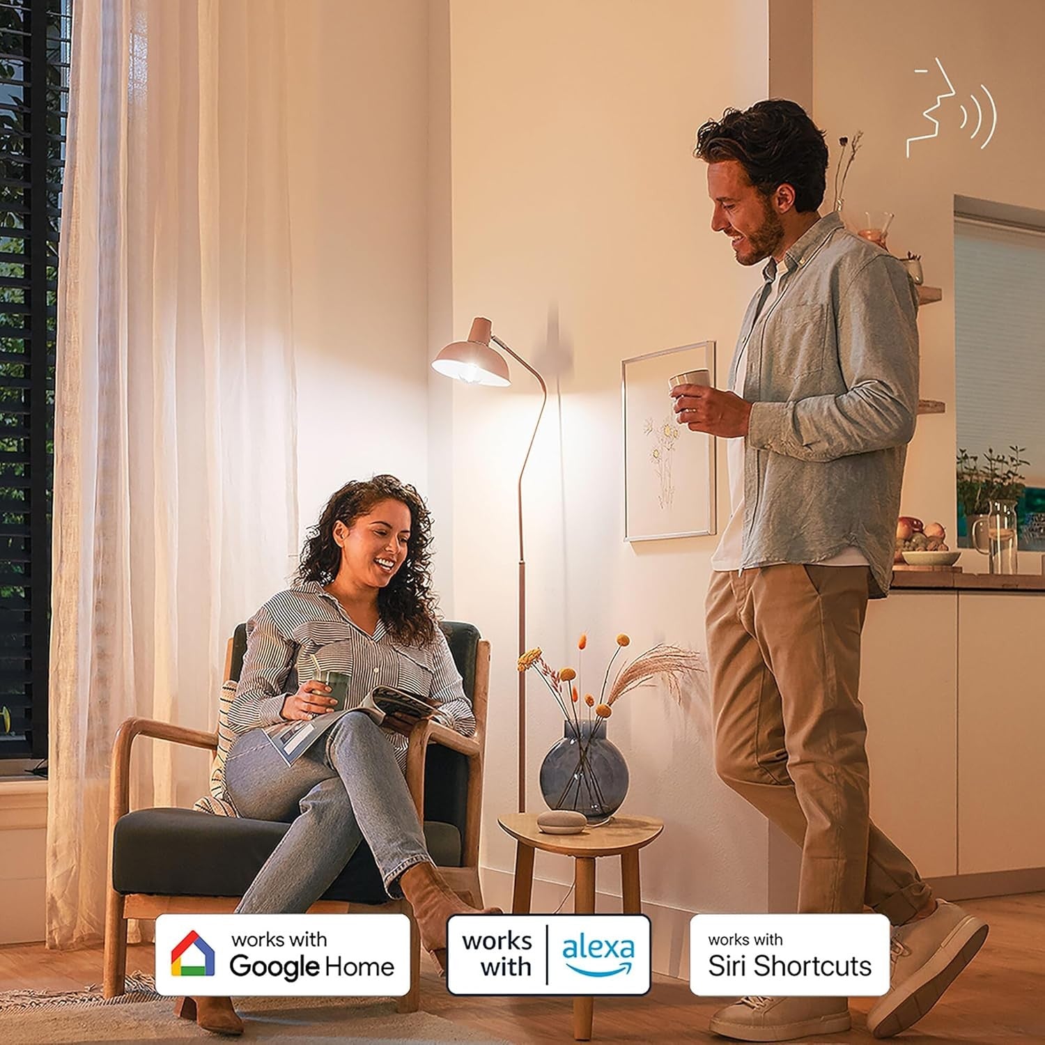 Philips Smart WiZ LED Light Bulb E27 903 Lumens Dimmable Cool Warm White Alexa