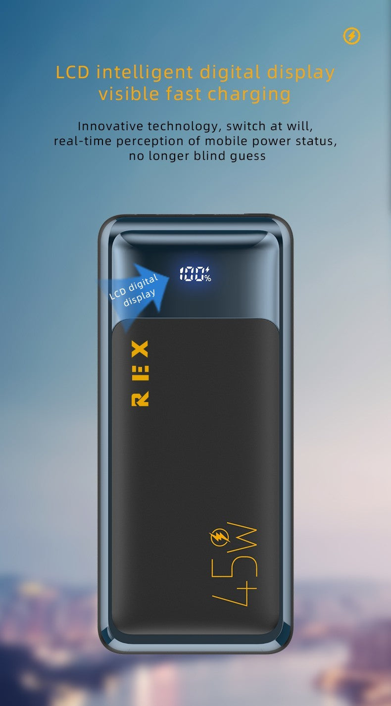 Power Bank 20000mah 45W Portable Fast Charger External Battery for Mobile Phone