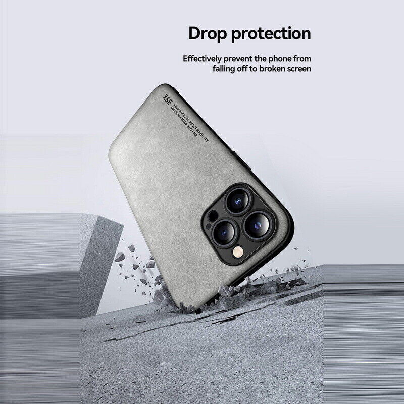Shockproof Leather Magnetic Case For iPhone's