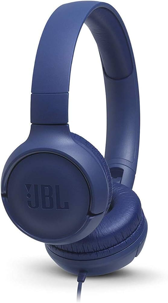 JBL Tune 500 Wired Headphones On-Ear Pure Bass with Remote & Mic - 4 Colours