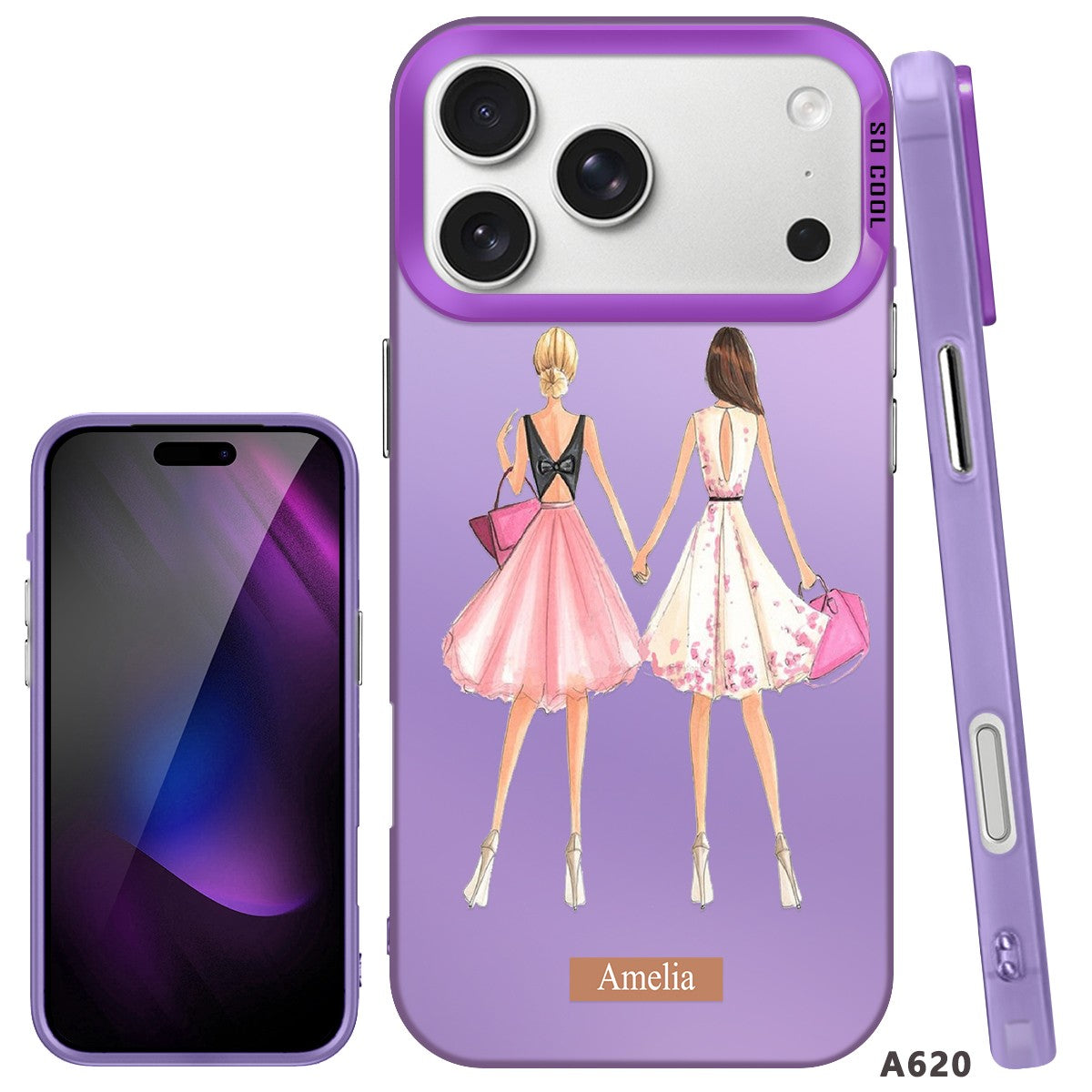 IPhone Case For iPhone 16 Pro 14 15 Pro Max 17e Customized Fashion Girls Cover